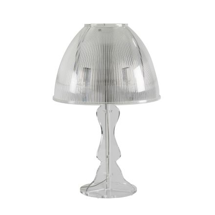 Lámpara de mesa de cristal acrílico transparente Prism Hat - Amiglia viadurini