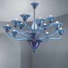 Araña de cristal veneciano 12 luces Made in Italy - Ismail viadurini