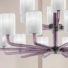 Araña de cristal veneciano artesanal de 18 luces Made in Italy - Graham viadurini