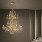 Araña 27 luces en vidrio veneciano hecho a mano en Italia - florentino viadurini