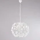 Lámpara de araña de tres luces de metal y cristal para el salón – Orchidea viadurini