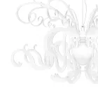 Lámpara de suspensión en diseño reciclable de plexiglás blanco - Sancho viadurini