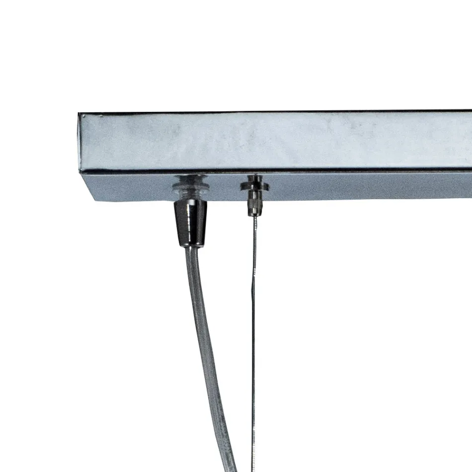 Lámpara de araña veneciana de tres luces con cristal soplado, fabricada en Italia - Soffio viadurini