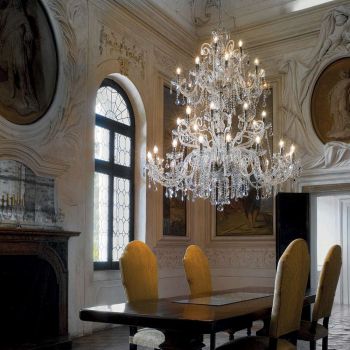 Araña clásica 36 luces en vidrio veneciano Made in Italy - Florentino
