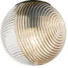 Lámpara de araña de 3 luces de cristal soplado en forma de esfera fabricada en Italia - Prilla viadurini