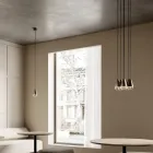 Araña de 6 luces en hierro y vidrio Made in Italy - Cloudy viadurini