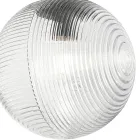 Lámpara de araña de 6 luces de cristal soplado en forma de esfera fabricada en Italia - Prilla viadurini