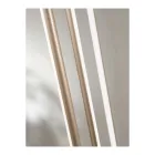 Lámpara de araña con 8 luces LED en metal pintado dorado y cables ajustables - Naranja viadurini