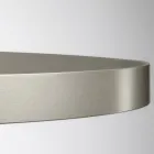 Lámpara de araña con cuerpo de cristal y 3 círculos de aluminio - Clara viadurini