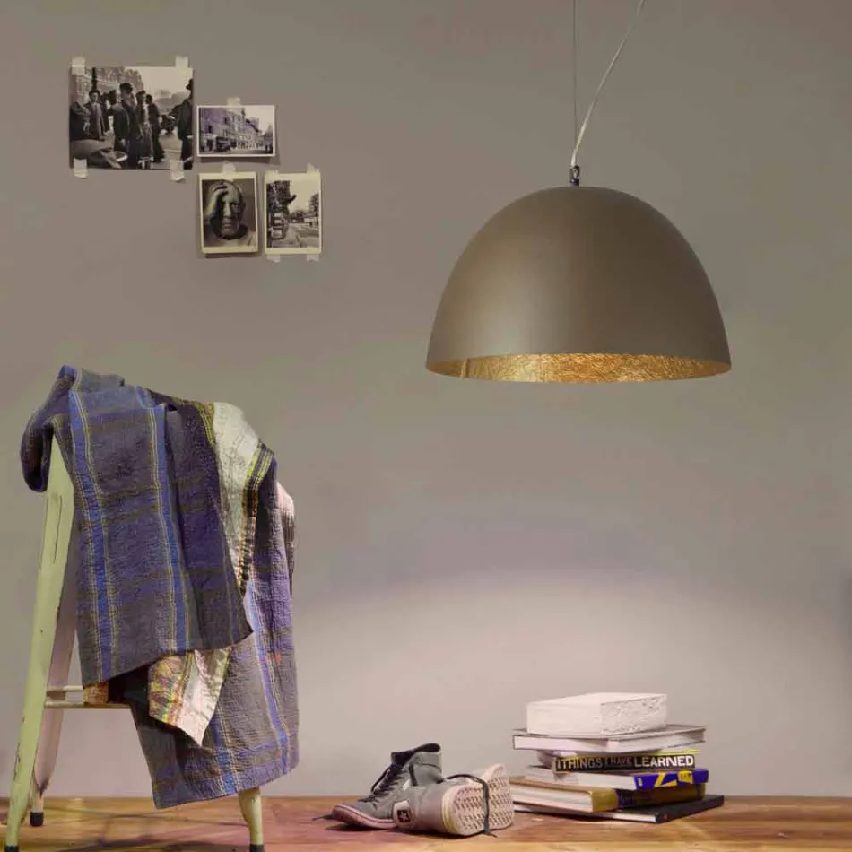 Araña de diseño moderno In-es.artdesign H2o en nebulita coloreada viadurini