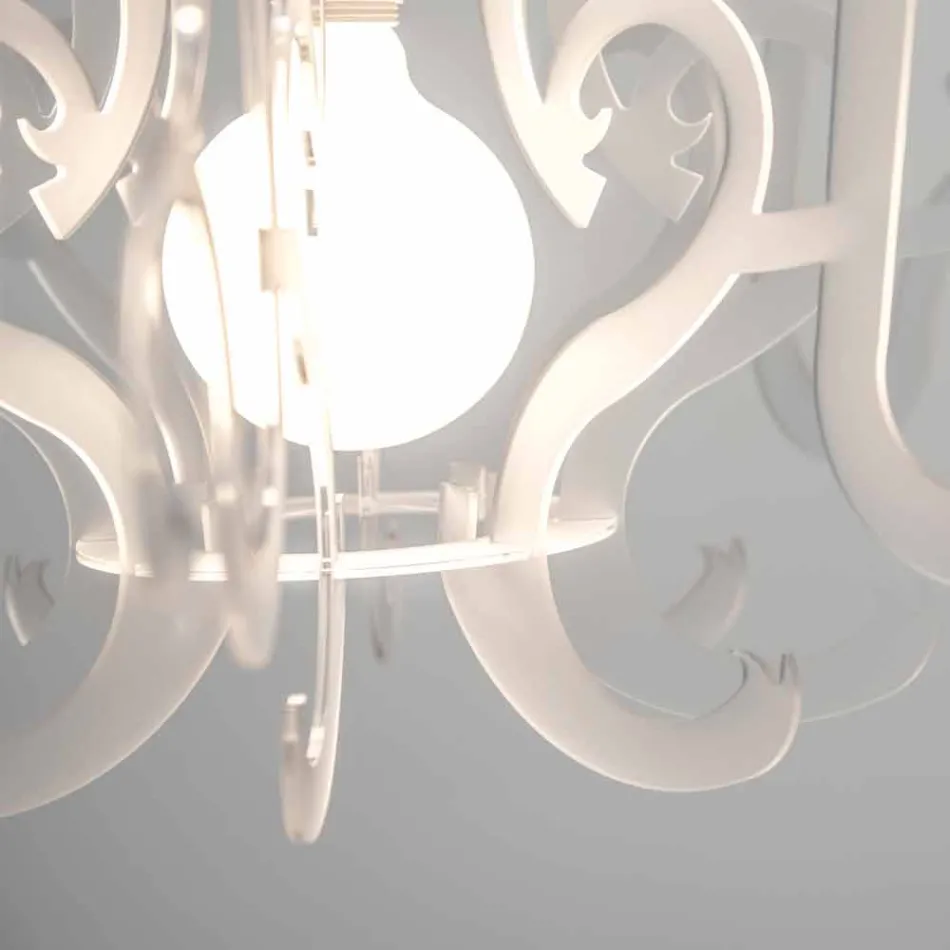 Araña de plexiglás de diseño moderno producida en Italia, Malito viadurini