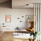 Lámpara de araña de metal con varios acabados fabricada en Italia - Mira viadurini