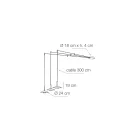 Lámpara de araña de metal con varios acabados fabricada en Italia - Mira viadurini