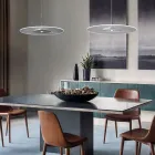 Lámpara de araña de metal con difusor de plexiglás micropunteado - Nora viadurini