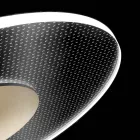 Lámpara de araña de metal con difusor de plexiglás micropunteado - Nora viadurini