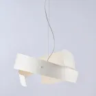 Asteroide: Una lámpara de metal negro y cristal para espacios modernos. viadurini