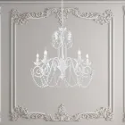 Lámpara de araña de metal para interiores luminosos y acogedores – Perla viadurini