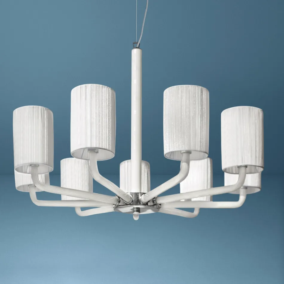 Araña en Venecia Vidrio y Metal Hecho a mano en Italia - Graham viadurini