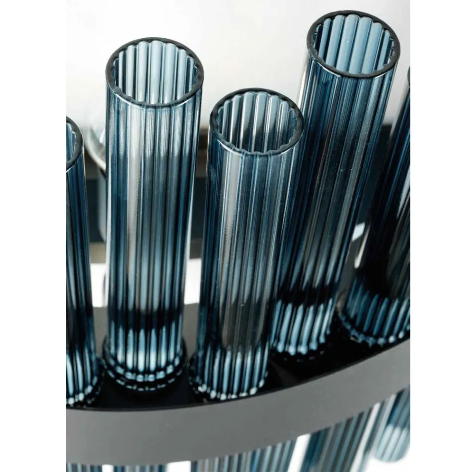 Araña de vidrio soplado artesanal italiano de lujo moderno - Maesta viadurini