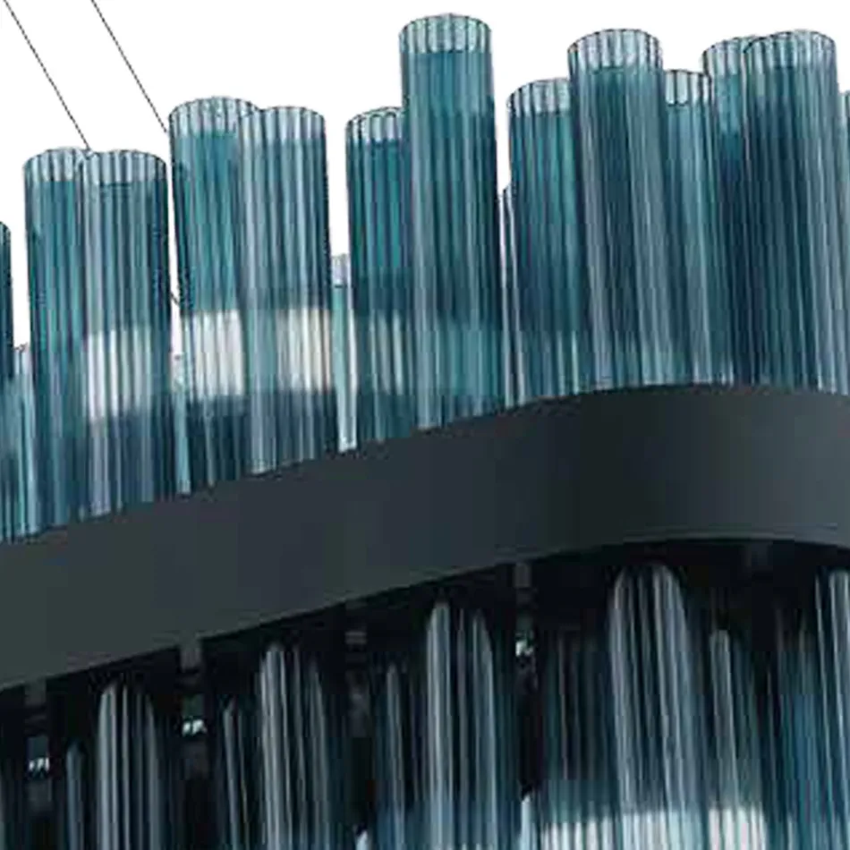 Araña de vidrio soplado artesanal italiano de lujo moderno - Maesta viadurini