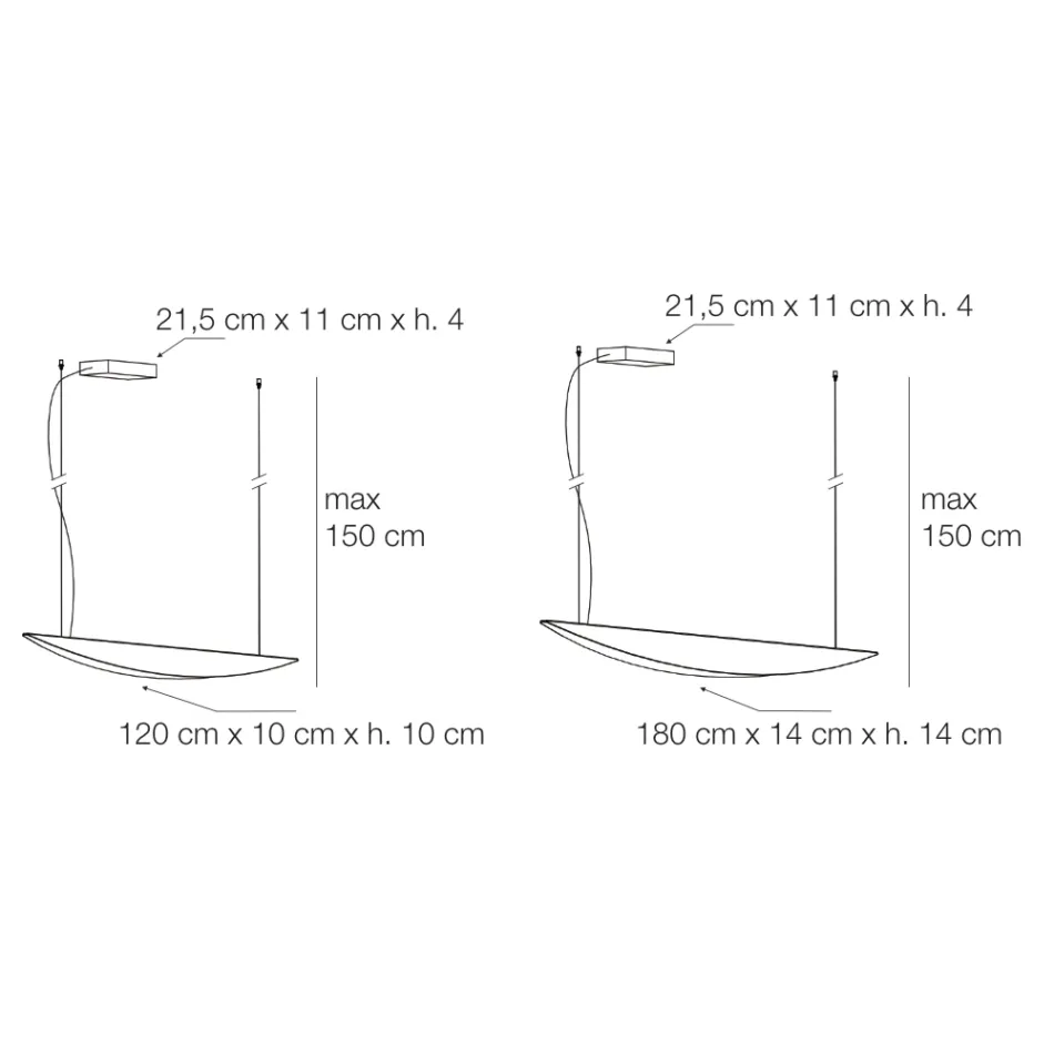 Lámpara de araña de aluminio reciclable en varios colores - Mila viadurini