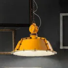 campana de la lámpara del vintage estilo industrial Jillian Ferroluce viadurini