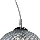 Lámpara de araña lineal de tres luces en cristal veneciano, fabricada en Italia - Elisia viadurini
