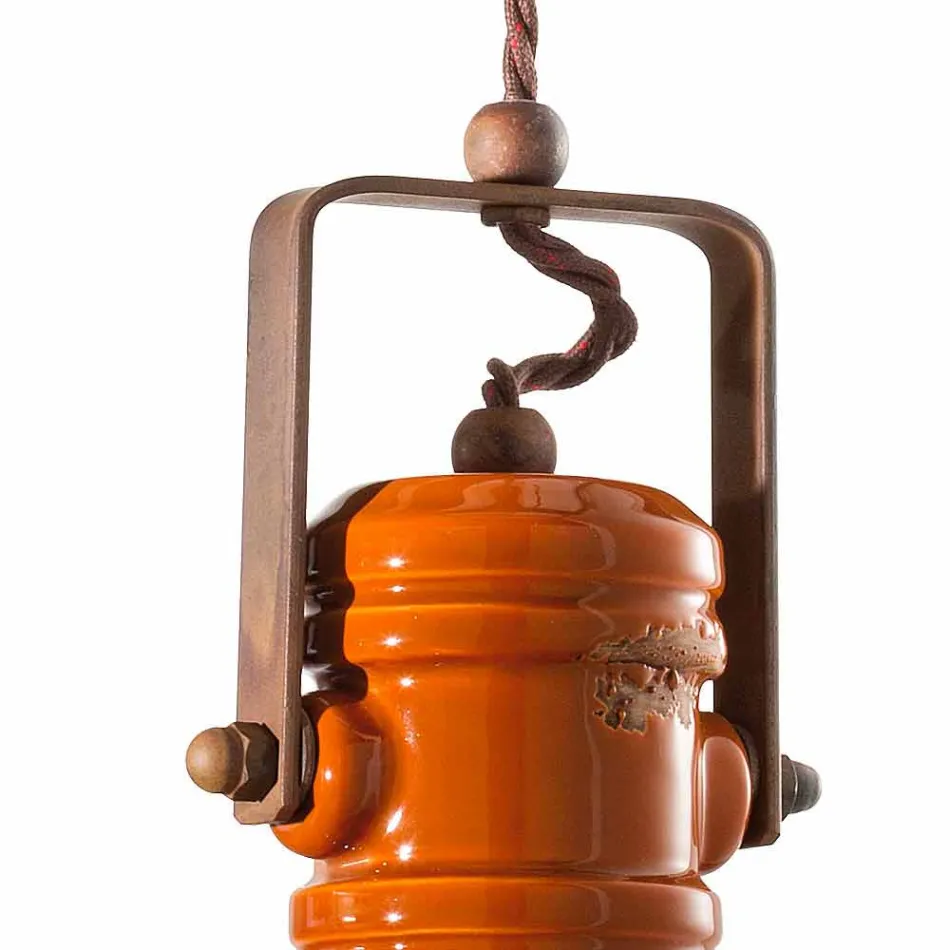 diseño de la lámpara de cerámica de época hechos Cameron Ferroluce viadurini