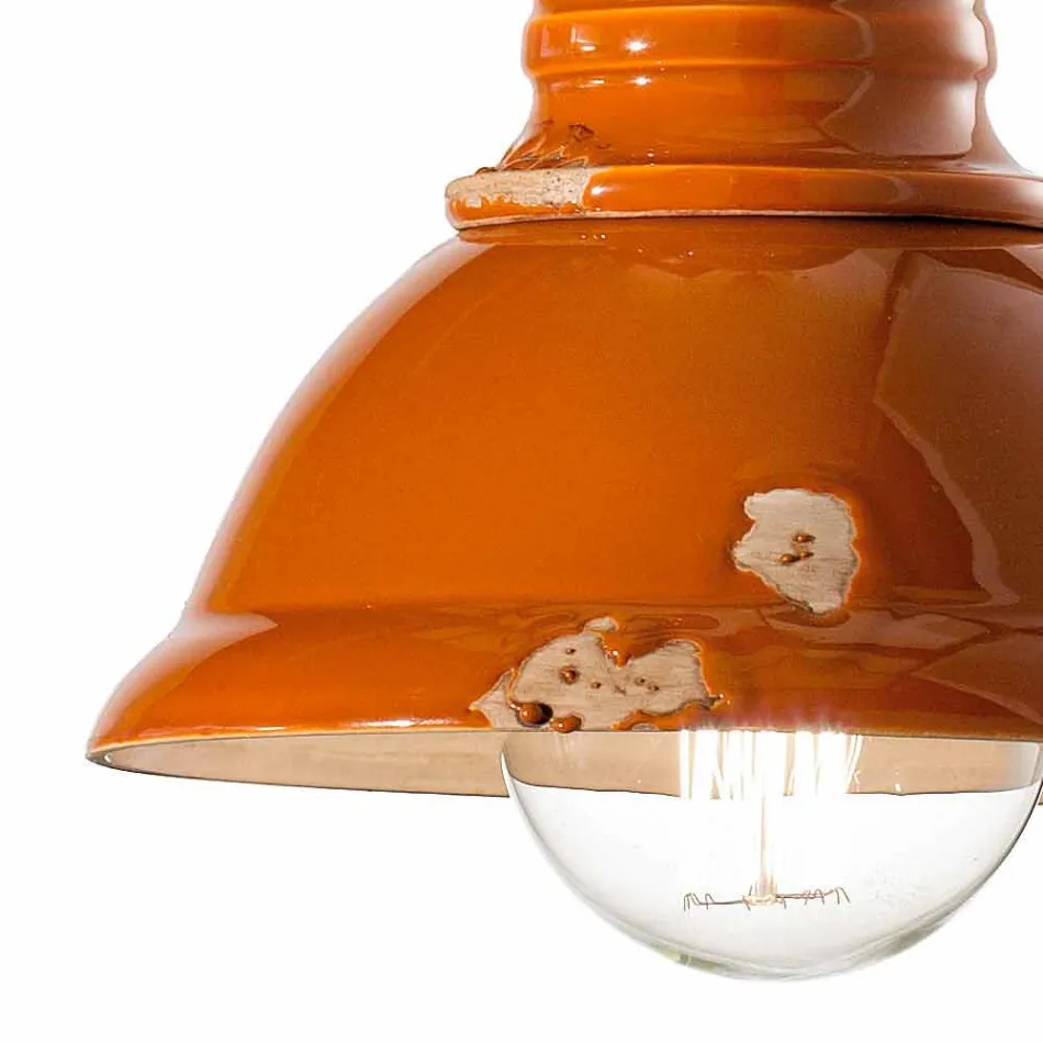 diseño de la lámpara de cerámica de época hechos Cameron Ferroluce viadurini