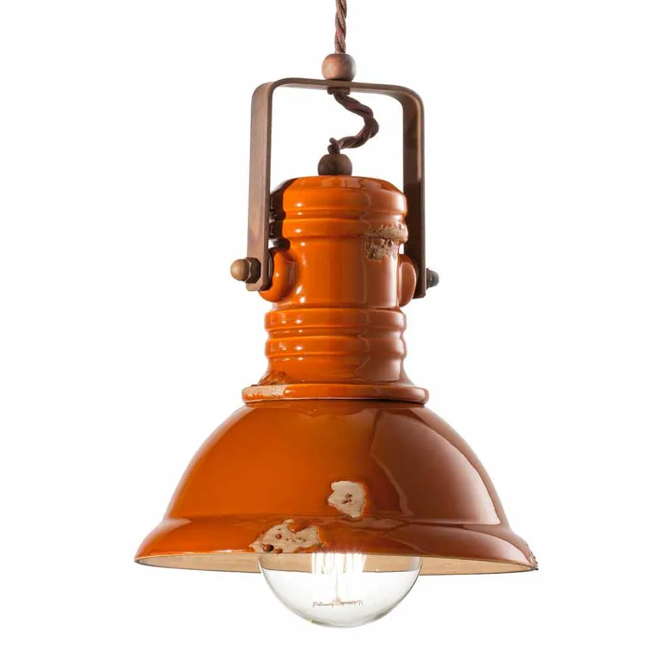 diseño de la lámpara de cerámica de época hechos Cameron Ferroluce viadurini