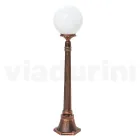 Farola de 110 cm de altura en acrílico negro y aluminio fabricada en Italia - Trovanero viadurini