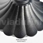 Farola de 110 cm de altura en acrílico negro y aluminio fabricada en Italia - Trovanero viadurini