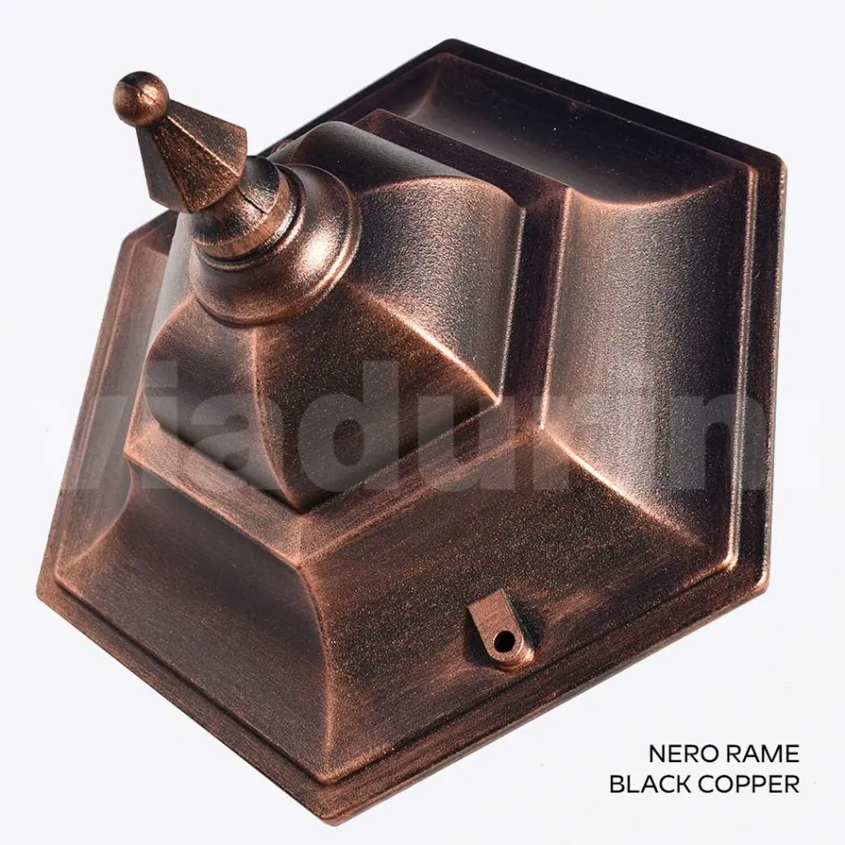 Lámpara de jardín de 154 cm de altura en cristal y 5 acabados en aluminio - Pinako viadurini