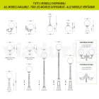 Farola de 230 cm de altura en acrílico y aluminio antracita Made in Italy - Trovaantracite viadurini