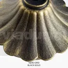 Farola de 270 cm de altura en acrílico negro y aluminio Made in Italy - Trovanero viadurini