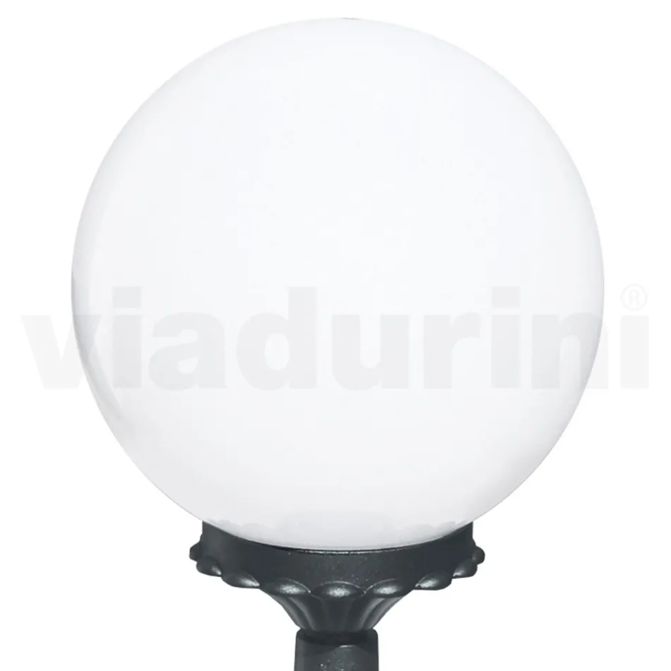 Farola de 47 cm de altura en acrílico y aluminio antracita Made in Italy - Trovaantracite viadurini