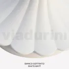 Farola de 47 cm de altura en acrílico blanco y aluminio fabricada en Italia - Trovabianco viadurini