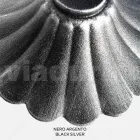 Farola de 69 cm de altura en acrílico negro y aluminio fabricada en Italia - Trovanero viadurini