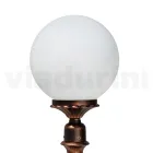 Farola de 69 cm de altura en acrílico negro y aluminio fabricada en Italia - Trovanero viadurini