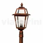 Farola baja para exterior en aluminio producido en Italia, Kristel viadurini