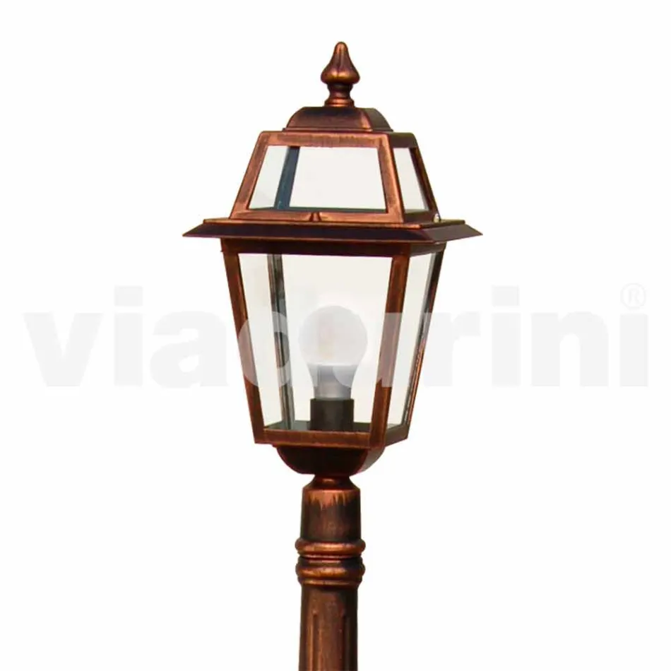 Farola baja para exterior en aluminio producido en Italia, Kristel viadurini