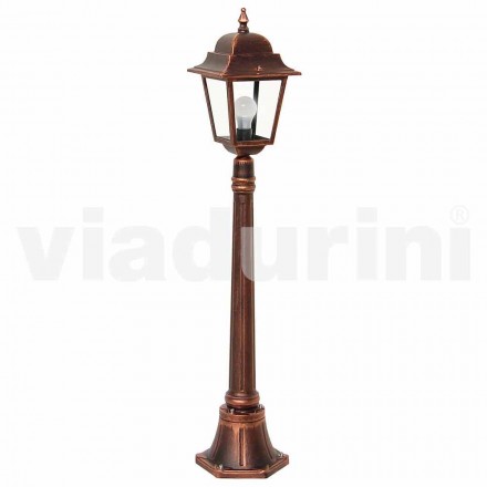 Lámpara de exterior baja en aluminio fabricada en Italia, Aquilina. viadurini