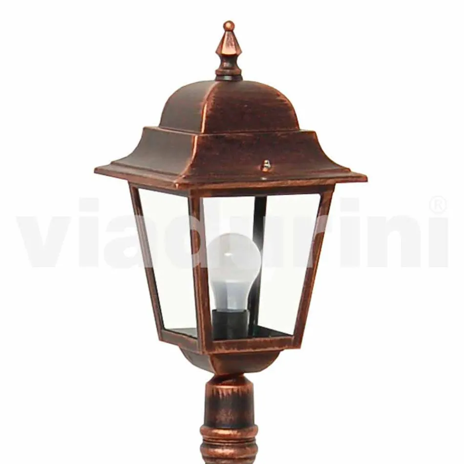 Lámpara de exterior baja en aluminio fabricada en Italia, Aquilina. viadurini