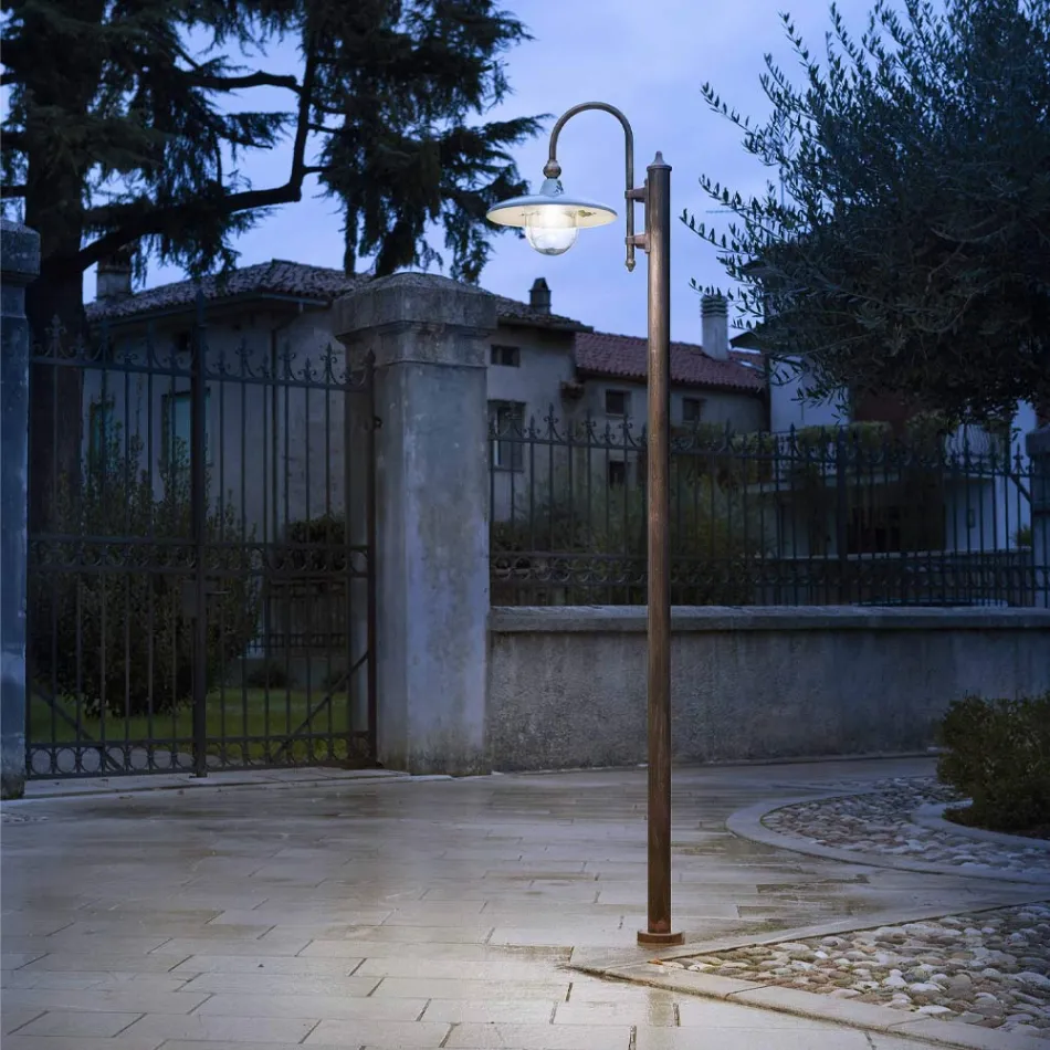 Lámpara de jardín de aluminio con diseño de 1 o 2 o 3 luces - Campobasso viadurini