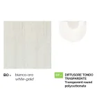 Lámpara de jardín de aluminio blanco de 1 luz producida en Italia, Anusca viadurini