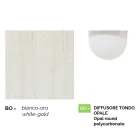 Lámpara de jardín de aluminio blanco de 1 luz producida en Italia, Anusca viadurini