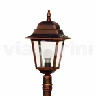 Lámpara de jardín de aluminio fundido a presión fabricada en Italia, Aquilina. viadurini