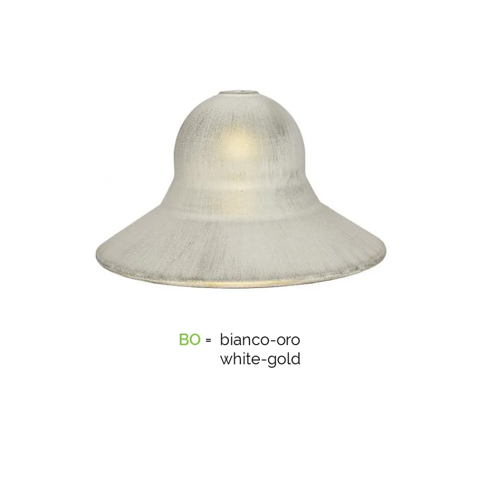 Lámpara de jardín vintage 2 luces en aluminio Made in Italy - Cassandra viadurini