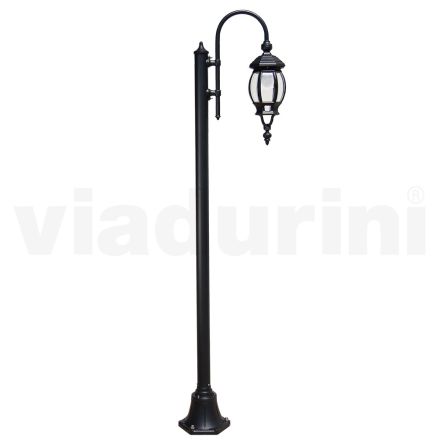 Lámpara de jardín vintage en aluminio antracita Made in Italy - Empire viadurini