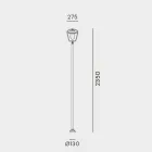 Farola para exterior vintage de cobre y latón, 2 alturas - Calmaggiore de Il Fanale viadurini